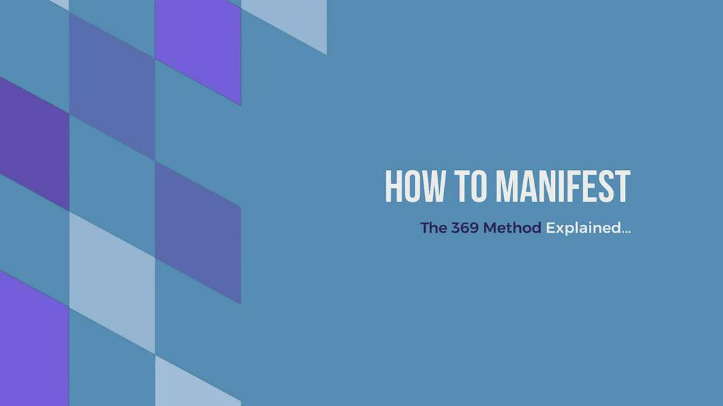'Video thumbnail for How To Manifest: The 369 Method Explained'