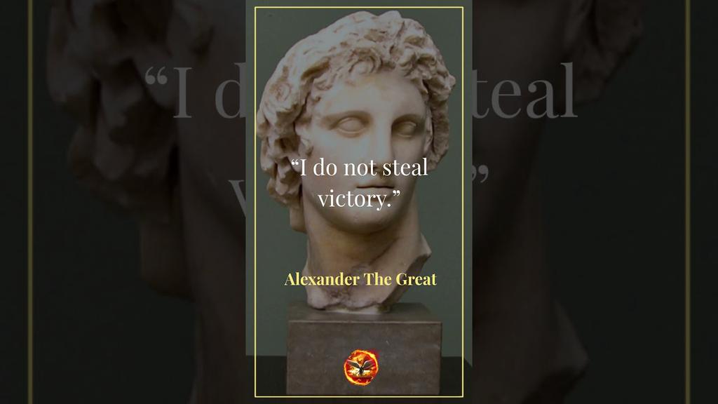 'Video thumbnail for Alexander The Great Quotes (#shorts)'