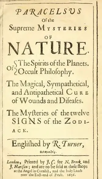 Paracelsus of the supreme mysteries of nature - 1656