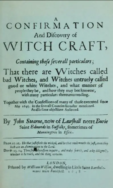 A confirmation and discovery of witchcraft by John Stearne - 1973