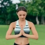 woman breathing