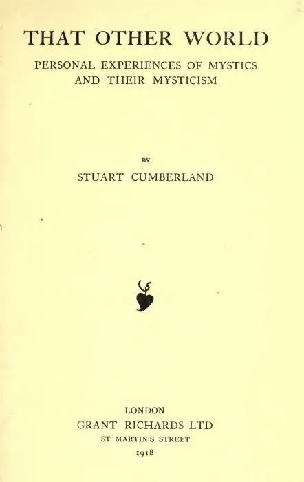 That Other World by Stuart Cumberland - 1918