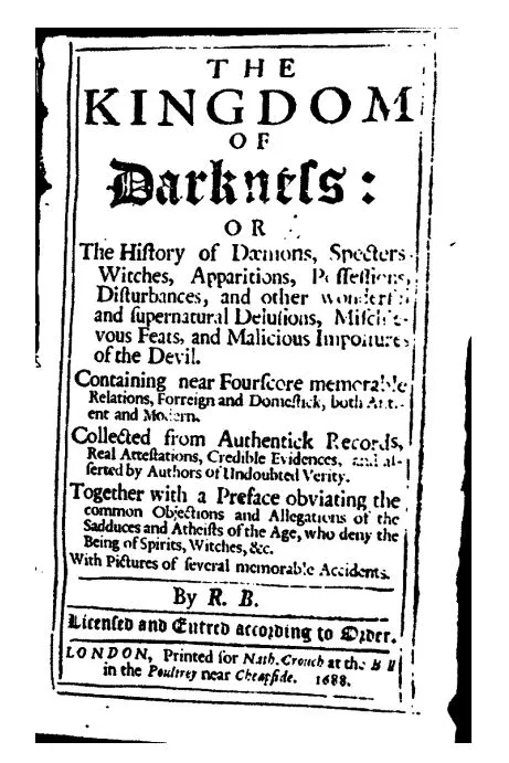 The Kingdom Of Darkness by R. B. - 1688