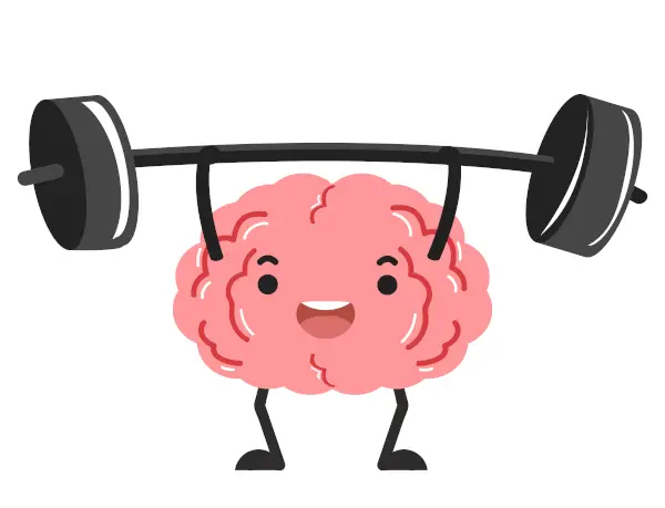 Brain lifting weights