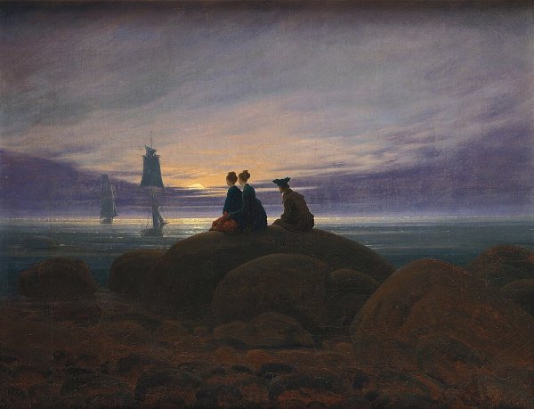 Caspar David Friedrich, (1774–1840)
Moonrise by the Sea