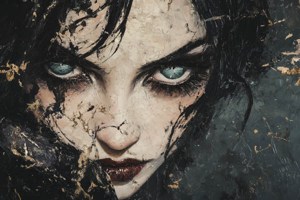 woman-painting: The Hidden Light of Love