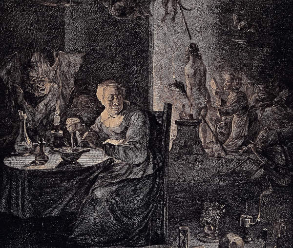 Preparation for the witches' sabbath